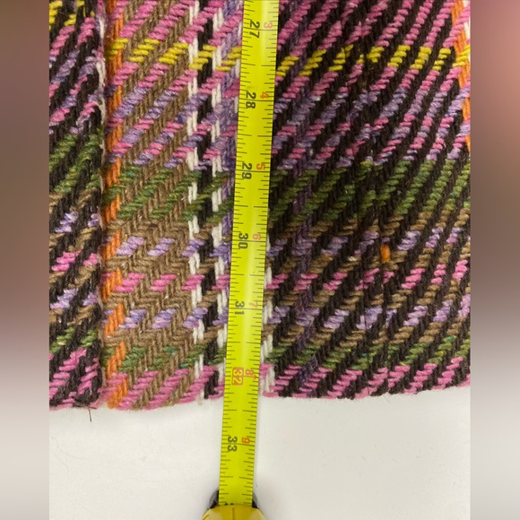 Cherokee Girls Kids Youth Multicolor Coat XL Wool Blend Buttons Pockets - Picture 16 of 16